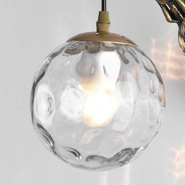 Artistic Mermaid Wall Sconce | Sculptural Glass Shade Wall Light for Cozy Ambiance
