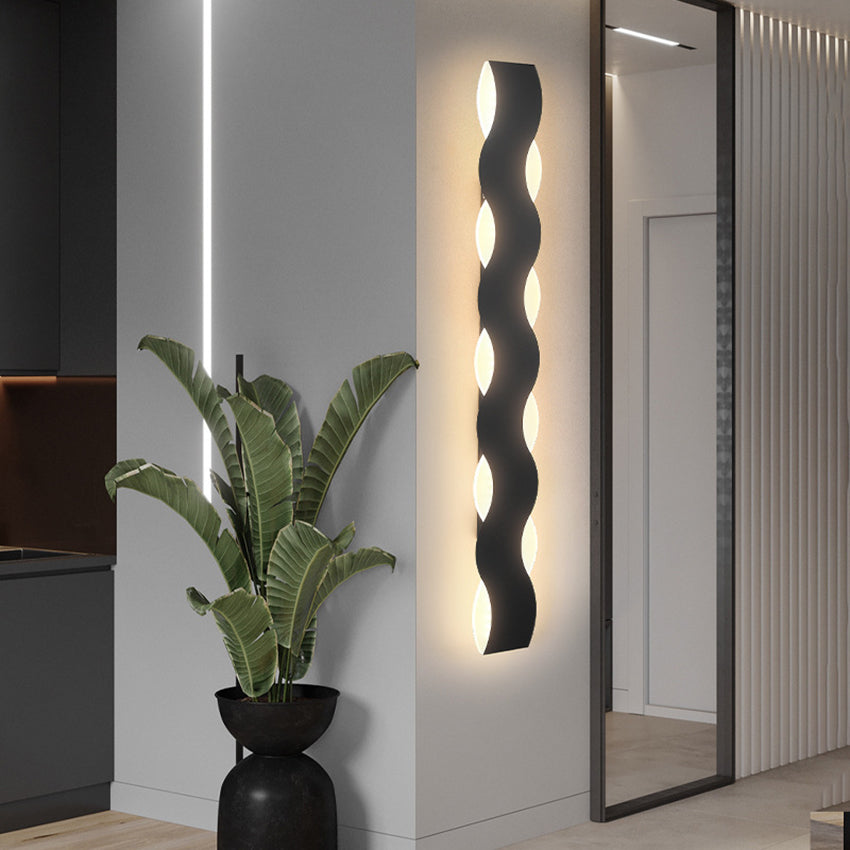 Wave - zewnętrzna lampa ścienna w kształcie fali LED IP65