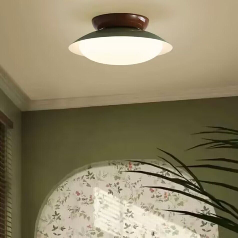 Lampa sufitowa Aurora LED w kształcie misy | Designerska lampa retro do salonu, sypialni i jadalni
