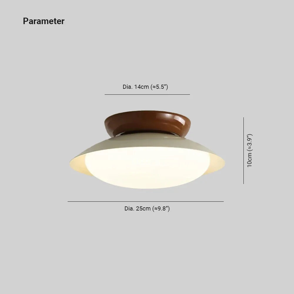 Lampa sufitowa Aurora LED w kształcie misy | Designerska lampa retro do salonu, sypialni i jadalni