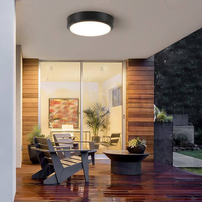 Zewnętrzna lampa sufitowa LED IP65 | Wodoodporna lampa na taras, balkon i wejście do domu