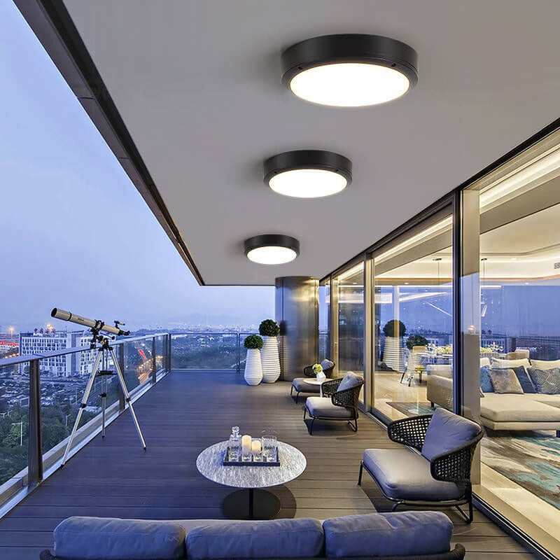 Zewnętrzna lampa sufitowa LED IP65 | Wodoodporna lampa na taras, balkon i wejście do domu