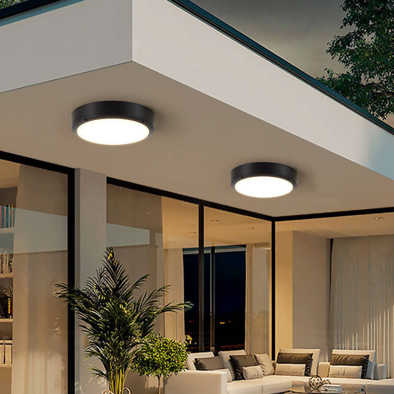 Zewnętrzna lampa sufitowa LED IP65 | Wodoodporna lampa na taras, balkon i wejście do domu