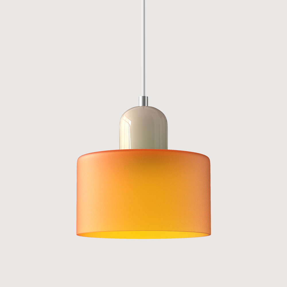 Kolekcja Bauhaus | Szklana Lampa Wisząca z Regulowaną Długością Zawieszenia do Kuchni