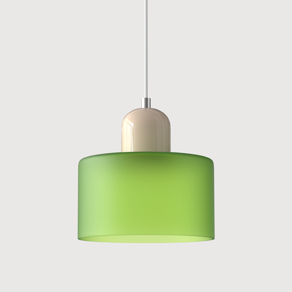 Kolekcja Bauhaus | Szklana Lampa Wisząca z Regulowaną Długością Zawieszenia do Kuchni