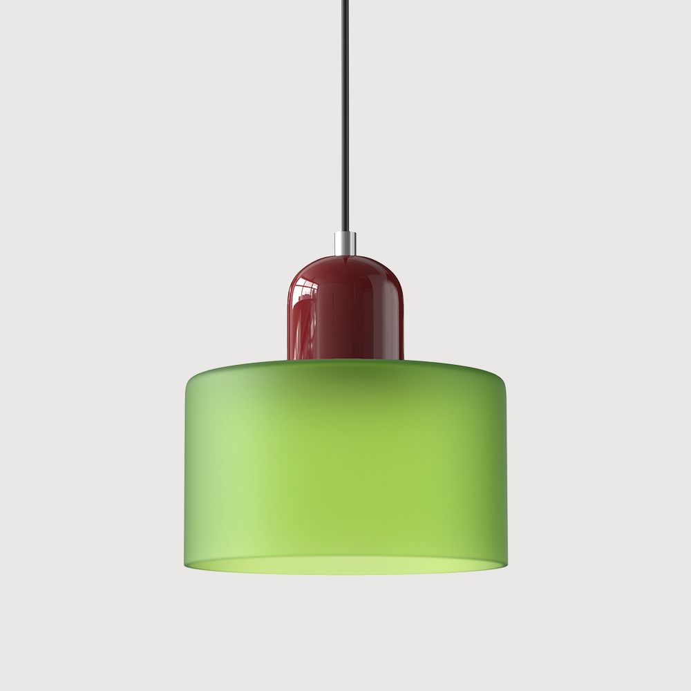 Kolekcja Bauhaus | Szklana Lampa Wisząca z Regulowaną Długością Zawieszenia do Kuchni