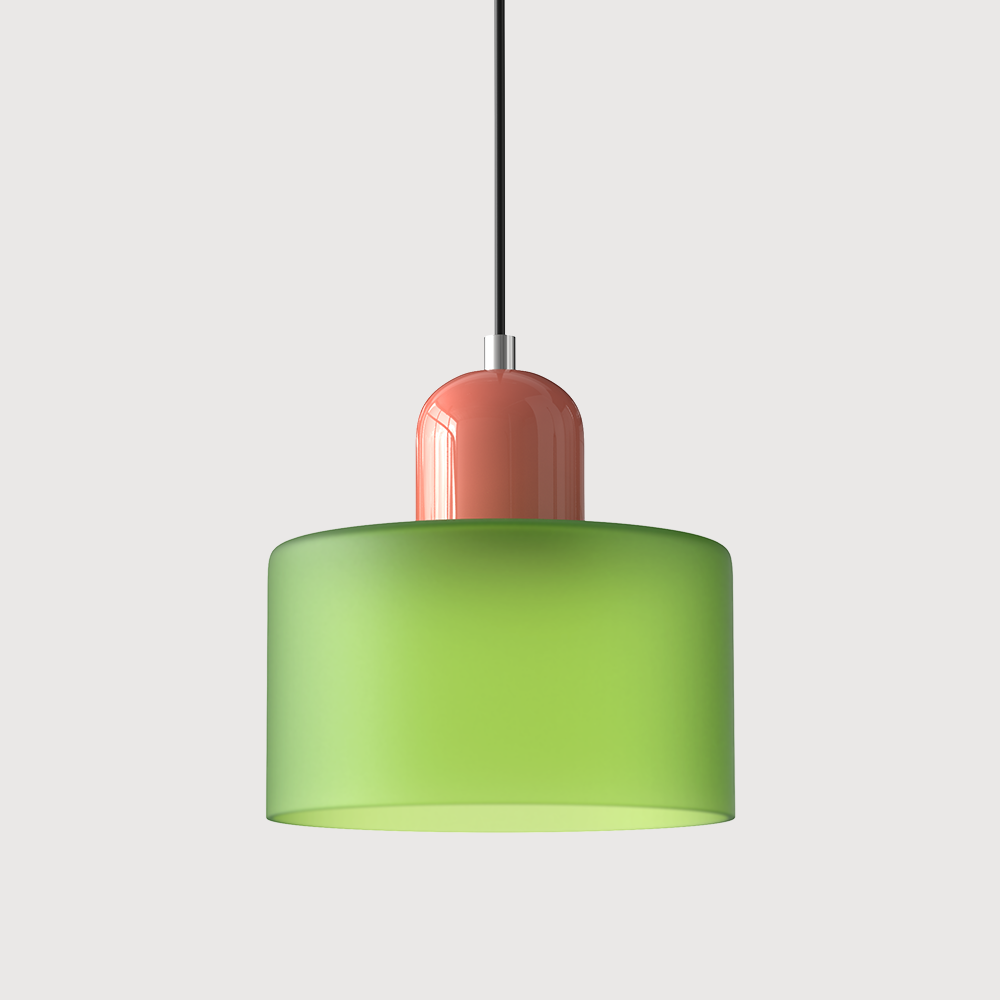 Kolekcja Bauhaus | Szklana Lampa Wisząca z Regulowaną Długością Zawieszenia do Kuchni