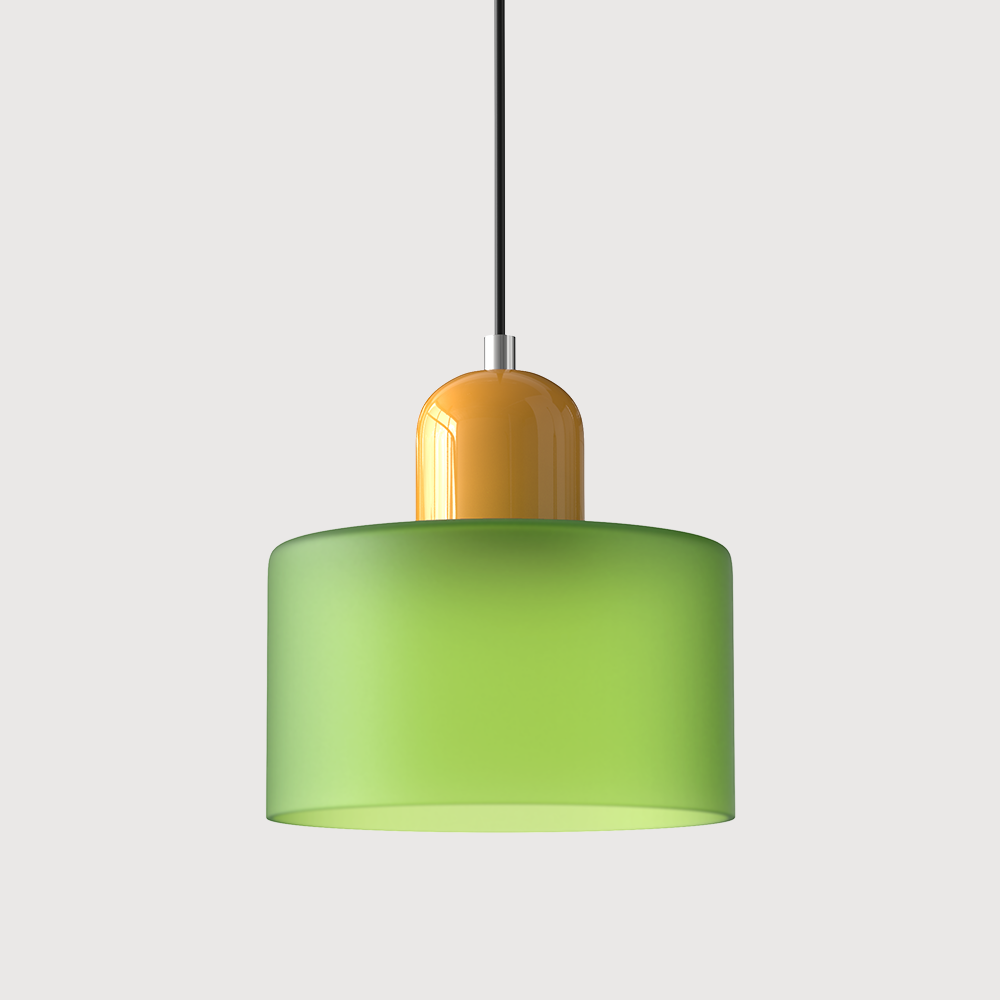 Kolekcja Bauhaus | Szklana Lampa Wisząca z Regulowaną Długością Zawieszenia do Kuchni