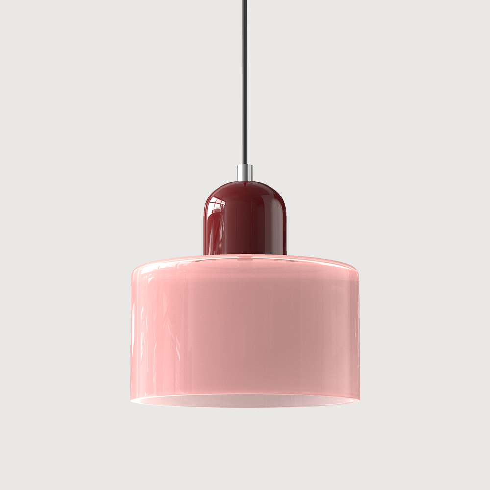 Kolekcja Bauhaus | Szklana Lampa Wisząca z Regulowaną Długością Zawieszenia do Kuchni
