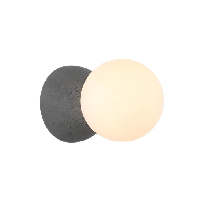 Lampa wisząca Origo z cementu | Designerska lampa sufitowa z kamienia i szkła do salonu i jadalni