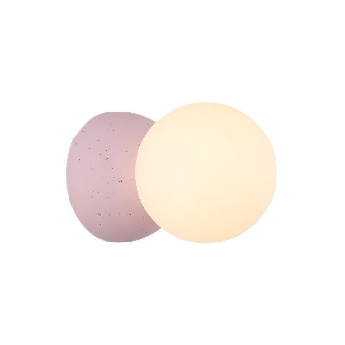 Lampa wisząca Origo z cementu | Designerska lampa sufitowa z kamienia i szkła do salonu i jadalni