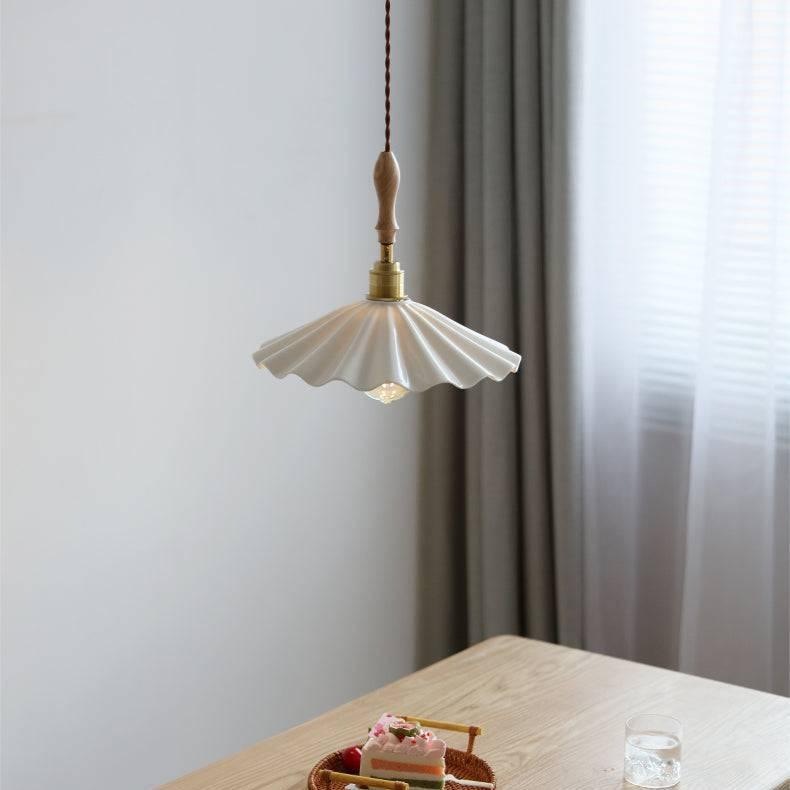 Lampa wisząca nad wyspę kuchenną | Ceramiczna designerska lampa sufitowa E27 do kuchni i jadalni