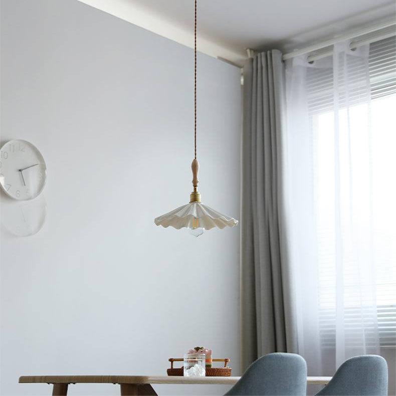 Lampa wisząca nad wyspę kuchenną | Ceramiczna designerska lampa sufitowa E27 do kuchni i jadalni
