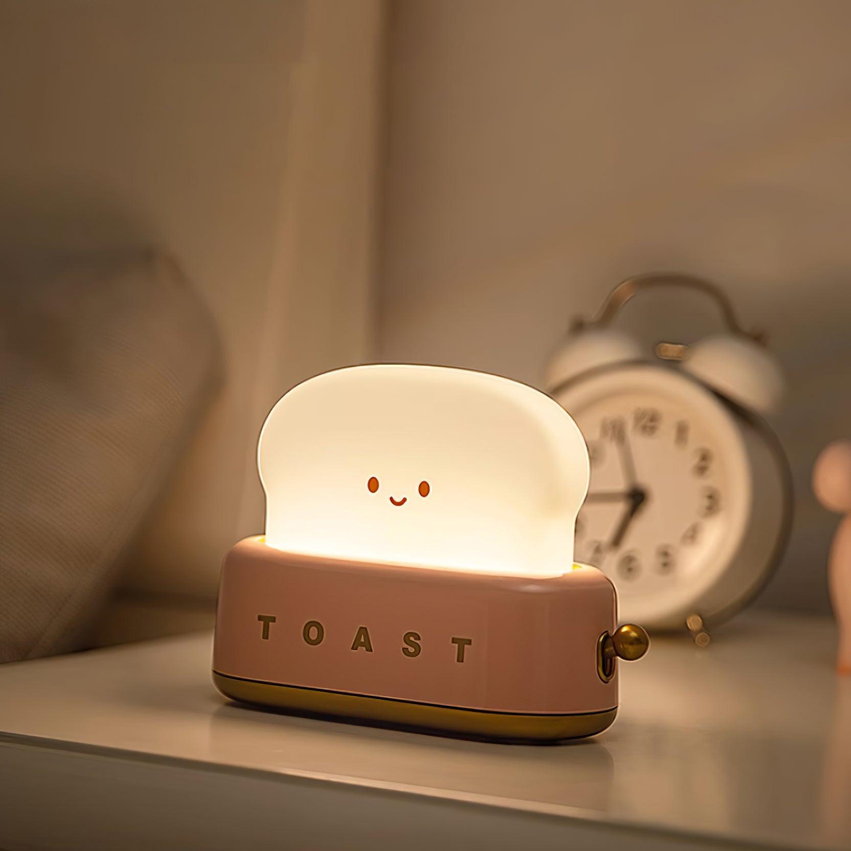 Toster - lampka nocna, widok z boku