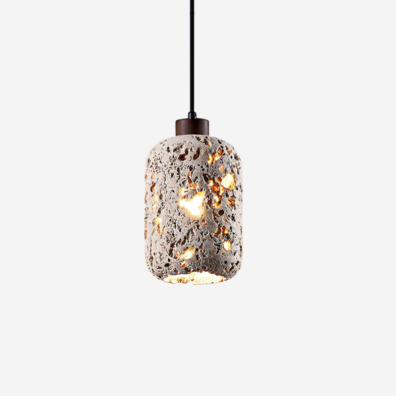 Lampa Wisząca z Naturalnego Trawertynu