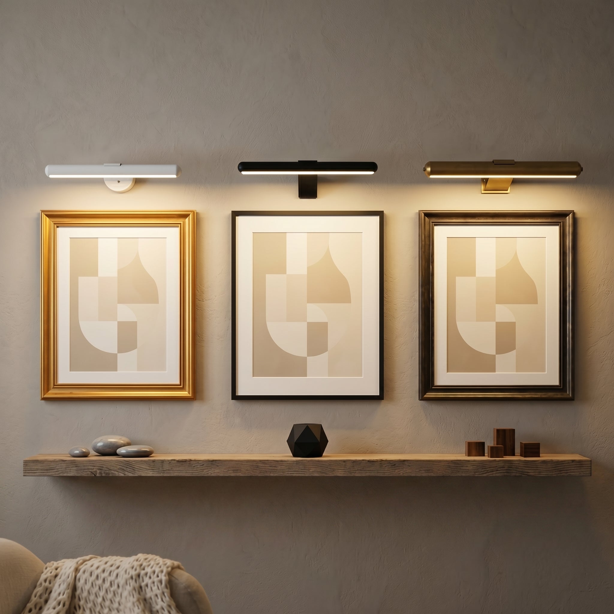 Galerie - lampka do obrazów, widok z boku