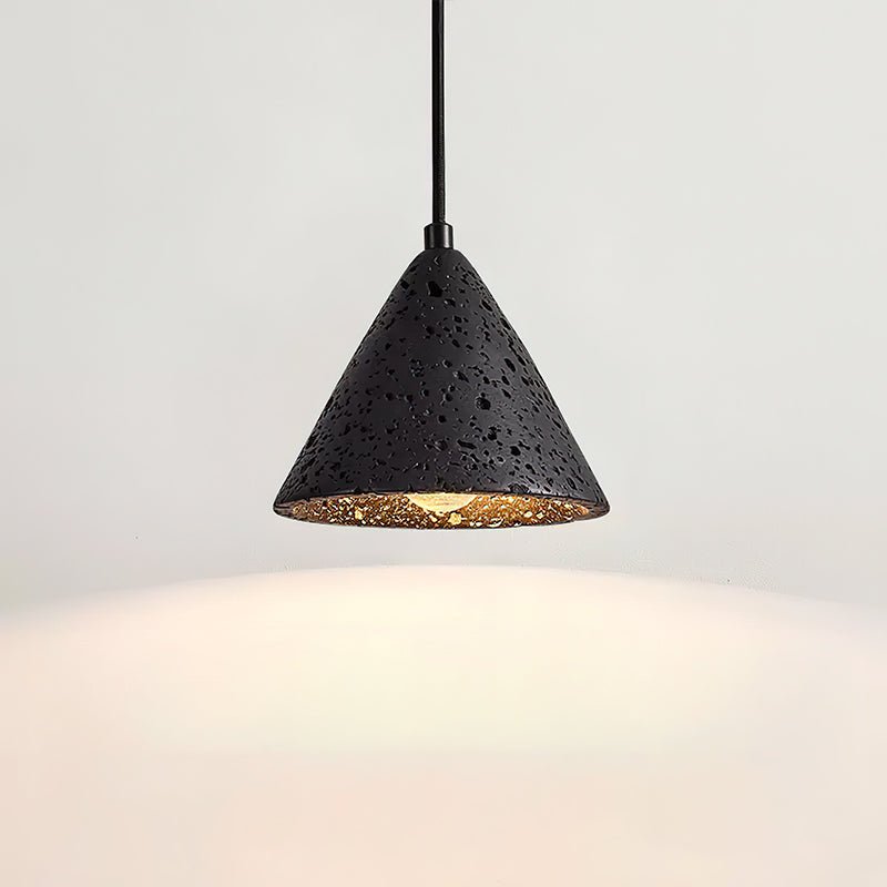 Lampa Wisząca Kopuła z Naturalnego Trawertynu