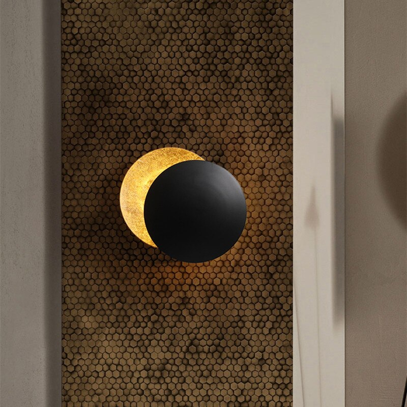 Eclipse Halo Wall Light | Solar Eclipse-Inspired Sculptural LED Sconce