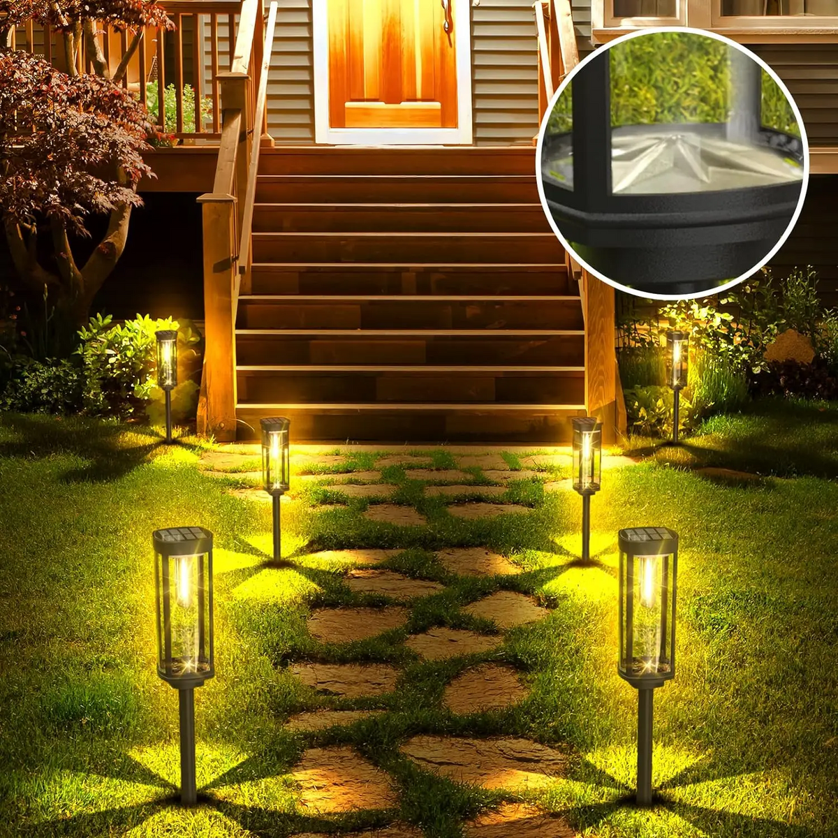 EcoGlow - latarnie solarne, detal