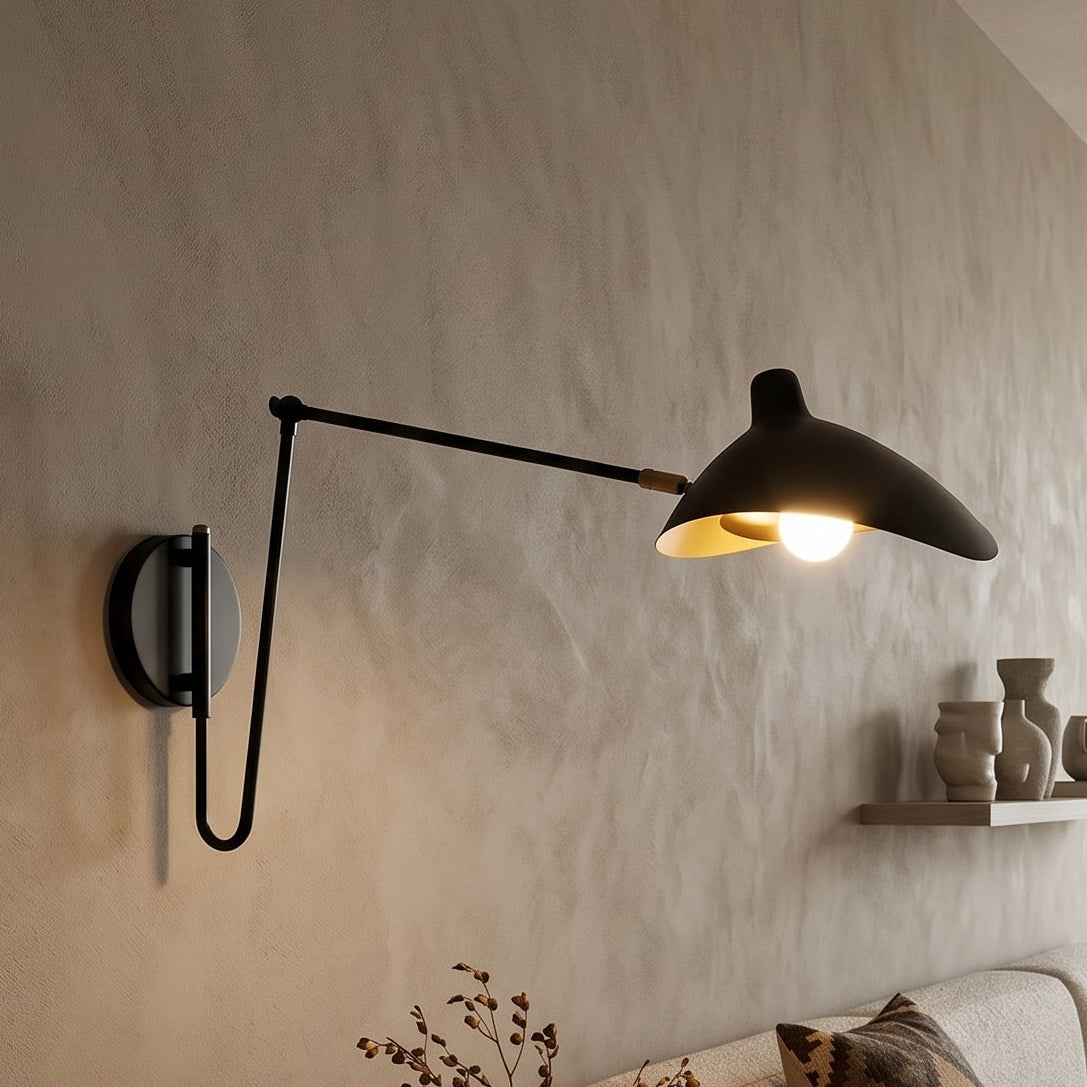 Eldvik Rotatable Wall Sconce | Adjustable Arm Industrial LED Task Light