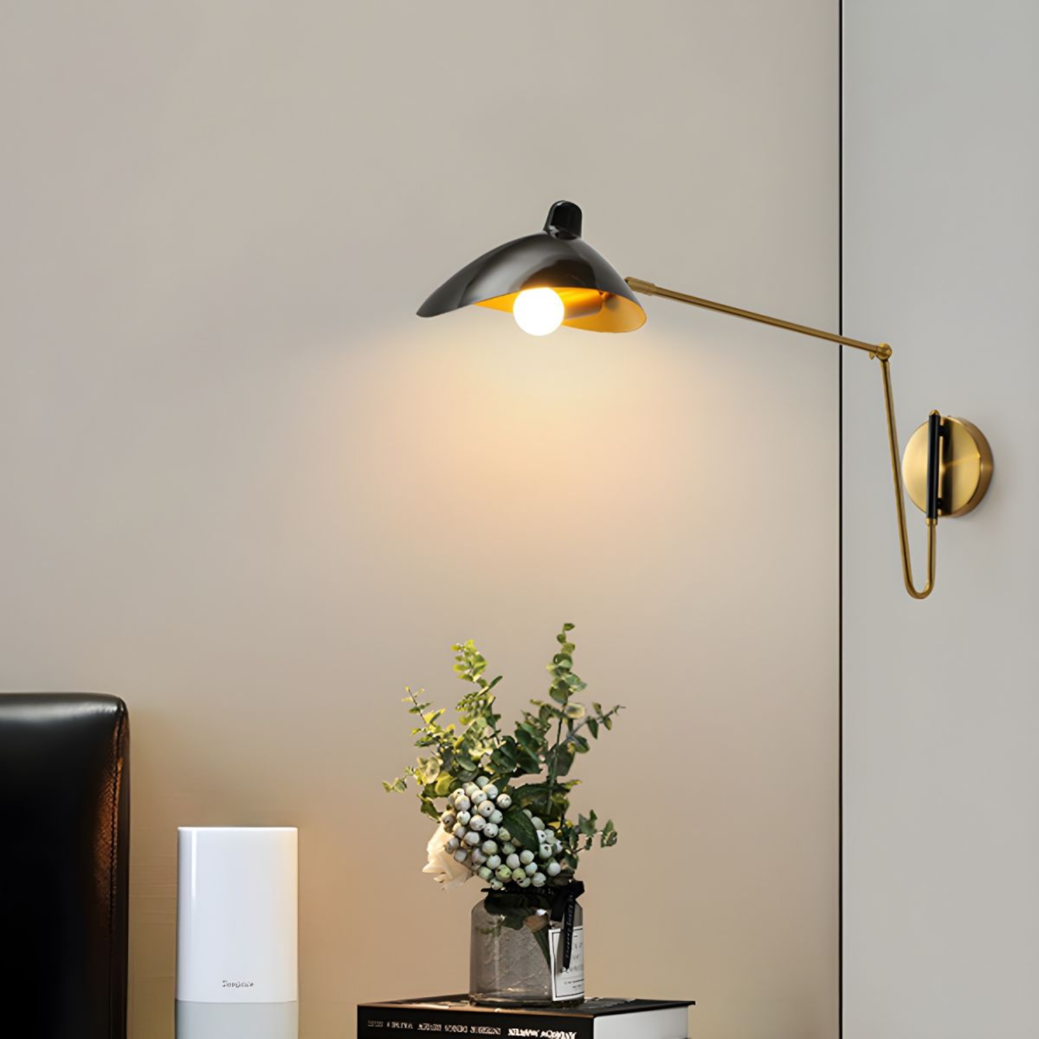 Eldvik Rotatable Wall Sconce | Adjustable Arm Industrial LED Task Light