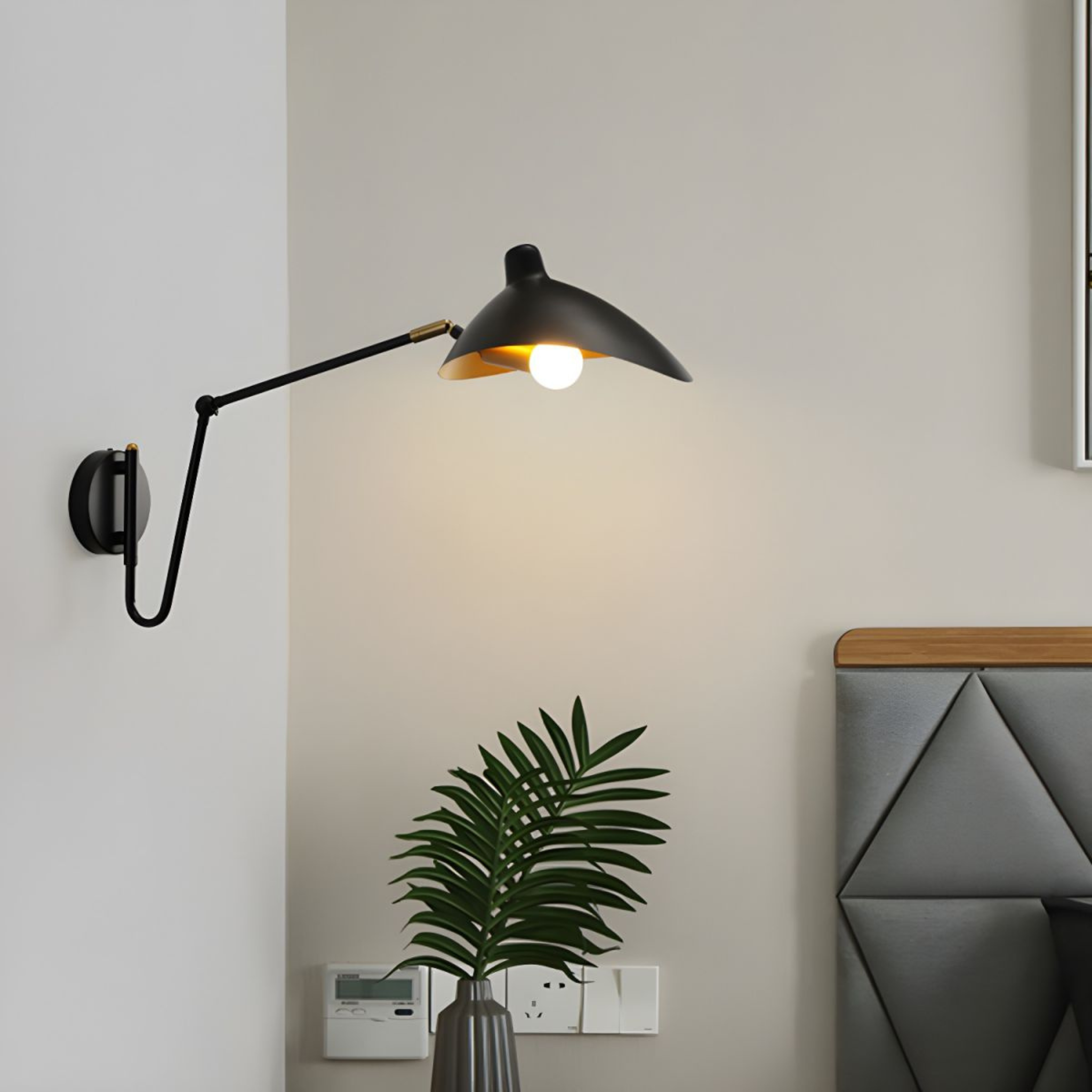 Eldvik Rotatable Wall Sconce | Adjustable Arm Industrial LED Task Light