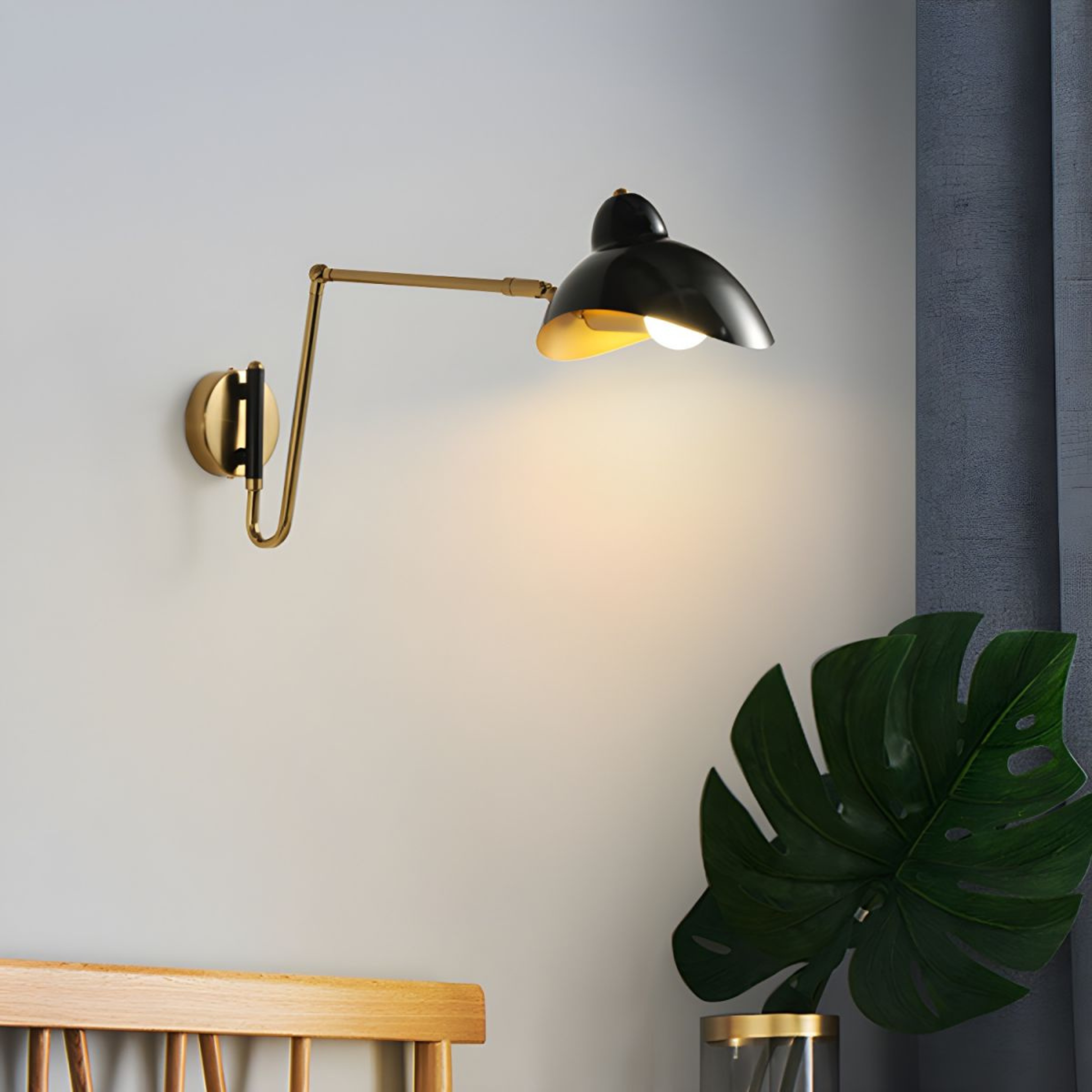Eldvik Rotatable Wall Sconce | Adjustable Arm Industrial LED Task Light