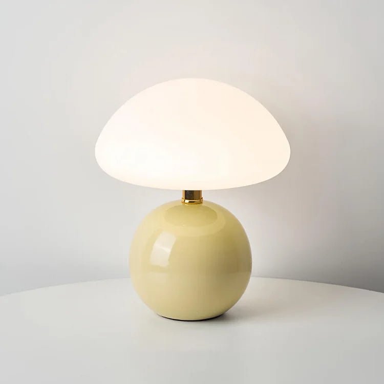 Elegancka Lampa Grzybowa z Ceramiki | Regulowane Światło LED w 3 Kolorach dla Stylowego Wnętrza 10