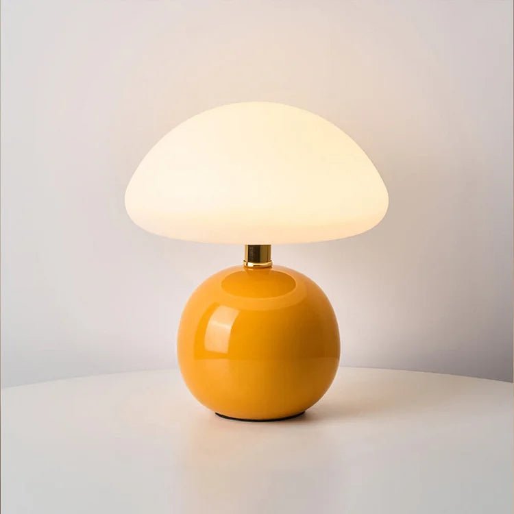 Elegancka Lampa Grzybowa z Ceramiki | Regulowane Światło LED w 3 Kolorach dla Stylowego Wnętrza 11