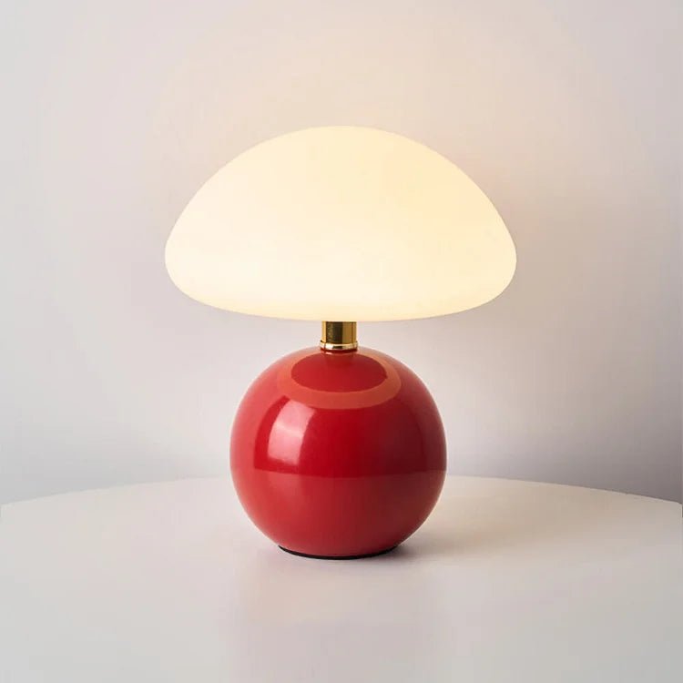 Elegancka Lampa Grzybowa z Ceramiki | Regulowane Światło LED w 3 Kolorach dla Stylowego Wnętrza 12