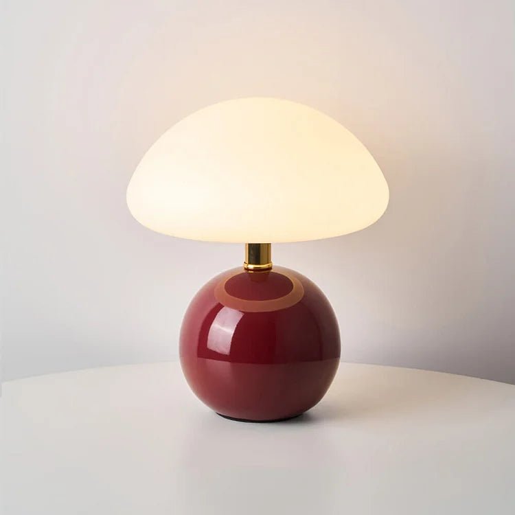 Elegancka Lampa Grzybowa z Ceramiki | Regulowane Światło LED w 3 Kolorach dla Stylowego Wnętrza 13
