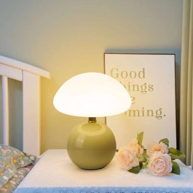 Elegancka Lampa Grzybowa z Ceramiki | Regulowane Światło LED w 3 Kolorach dla Stylowego Wnętrza 3