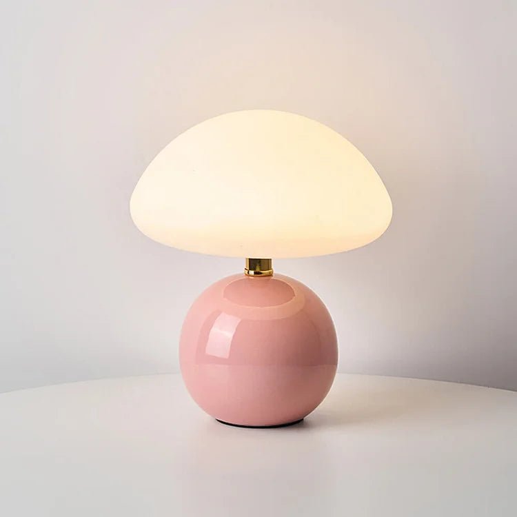 Elegancka Lampa Grzybowa z Ceramiki | Regulowane Światło LED w 3 Kolorach dla Stylowego Wnętrza 9