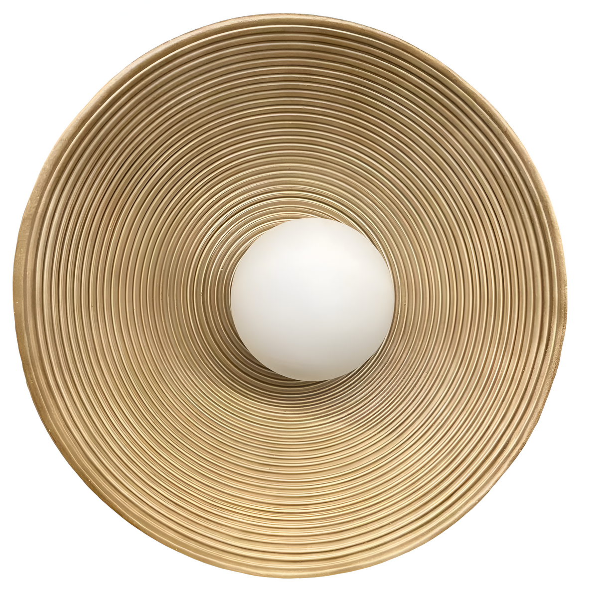 Elegant Ceramic Round Wall Lamp | Minimalist Japandi LED Sconce