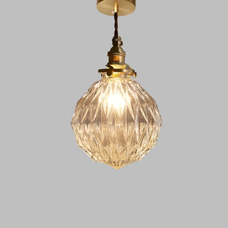 Kryształowa lampa wisząca ze szkła | Designerska lampa sufitowa LED do salonu i jadalni