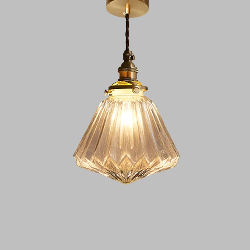 Kryształowa lampa wisząca ze szkła | Designerska lampa sufitowa LED do salonu i jadalni