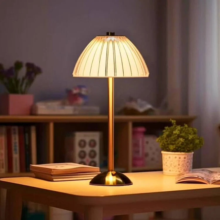 Elegant Crystal | Bezprzewodowa Lampa Stołowa LED – Kryształowa Lampka do Salonu i Sypialni