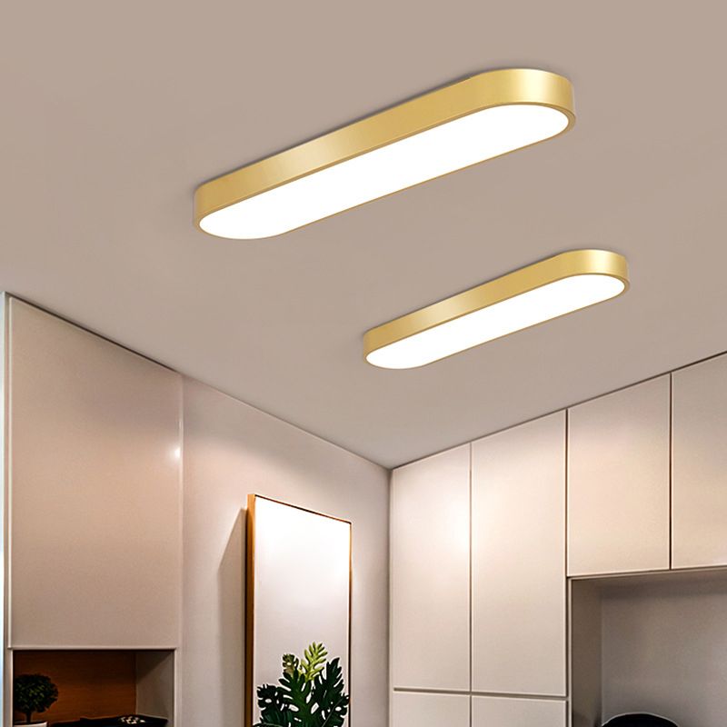 Owalna lampa sufitowa LED Arisha | Designerska nowoczesna lampa do salonu, sypialni i przedpokoju