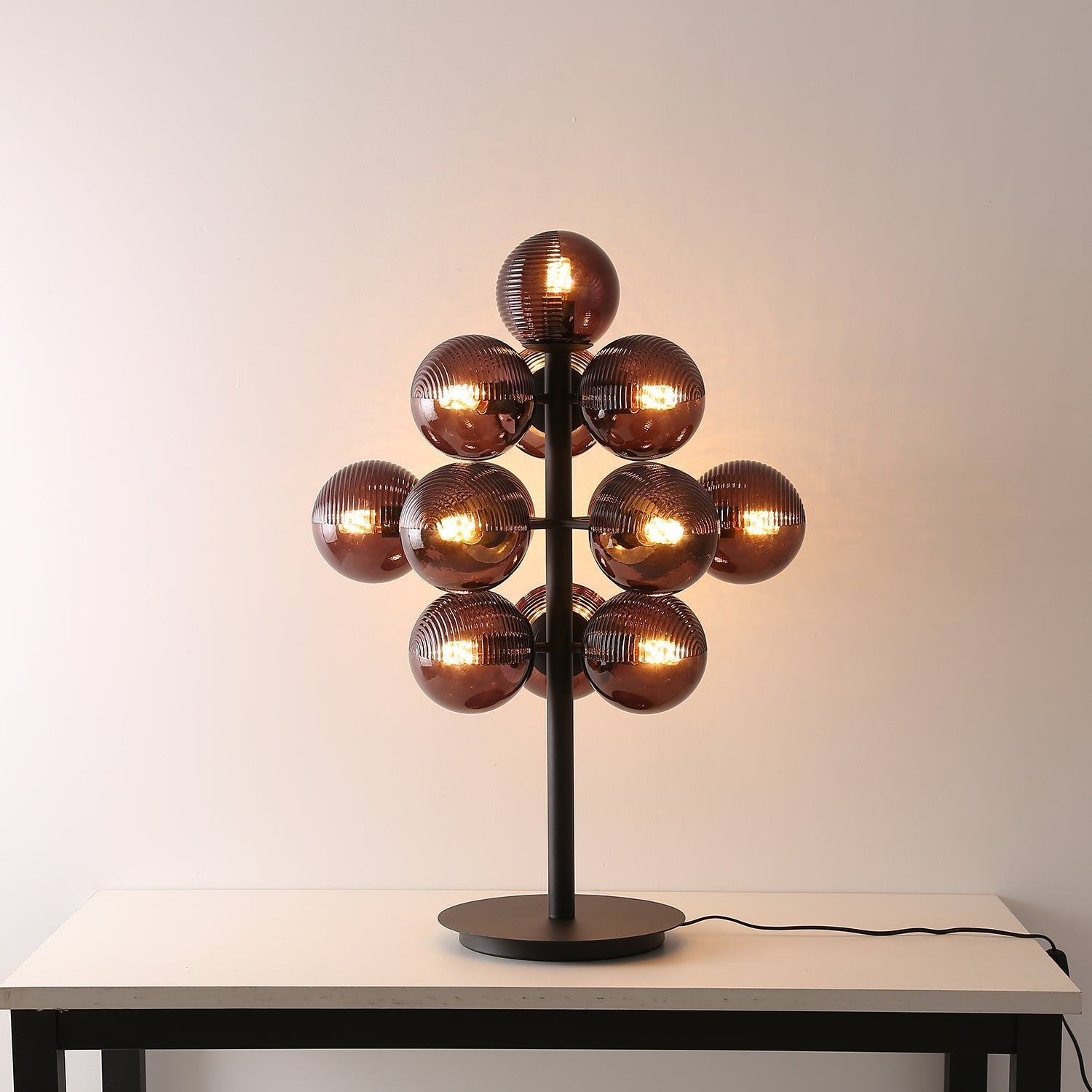 Grape | Designerska Lampa Stołowa w Kształcie Kiści Winogron – Szklana Lampa do Salonu i Sypialni