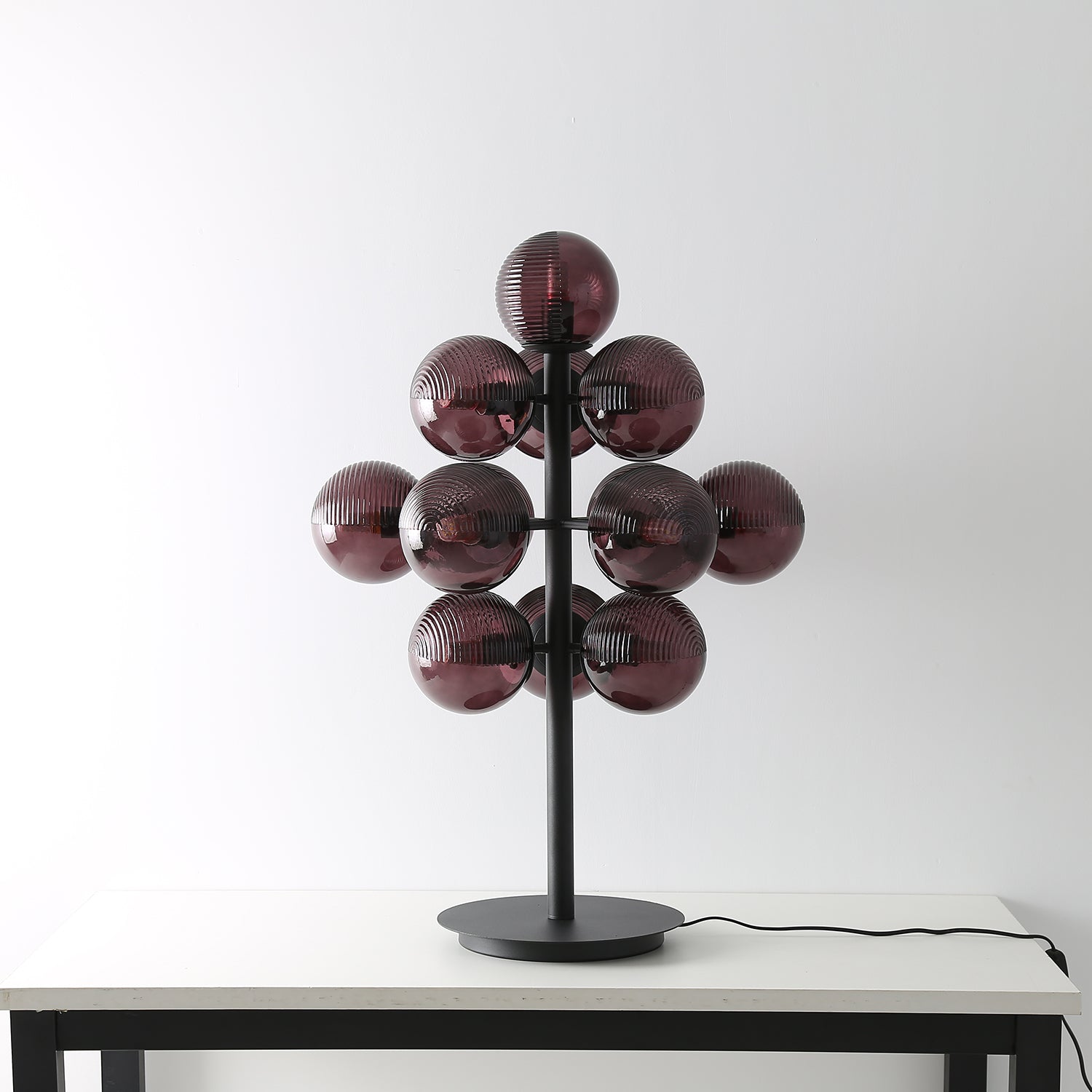 Grape | Designerska Lampa Stołowa w Kształcie Kiści Winogron – Szklana Lampa do Salonu i Sypialni