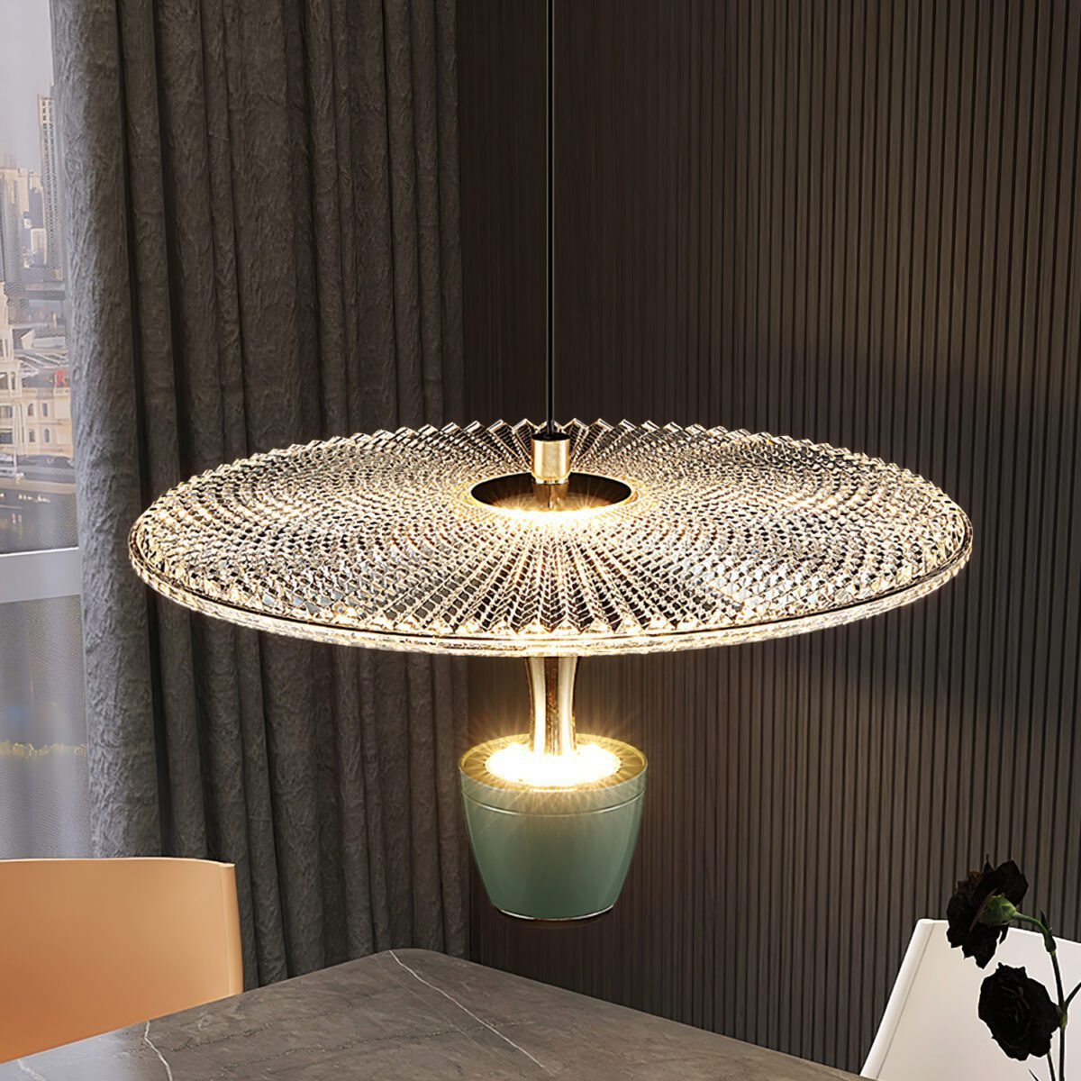 Nowoczesna lampa wisząca LED | Designerska lampa sufitowa do salonu, jadalni i kuchni