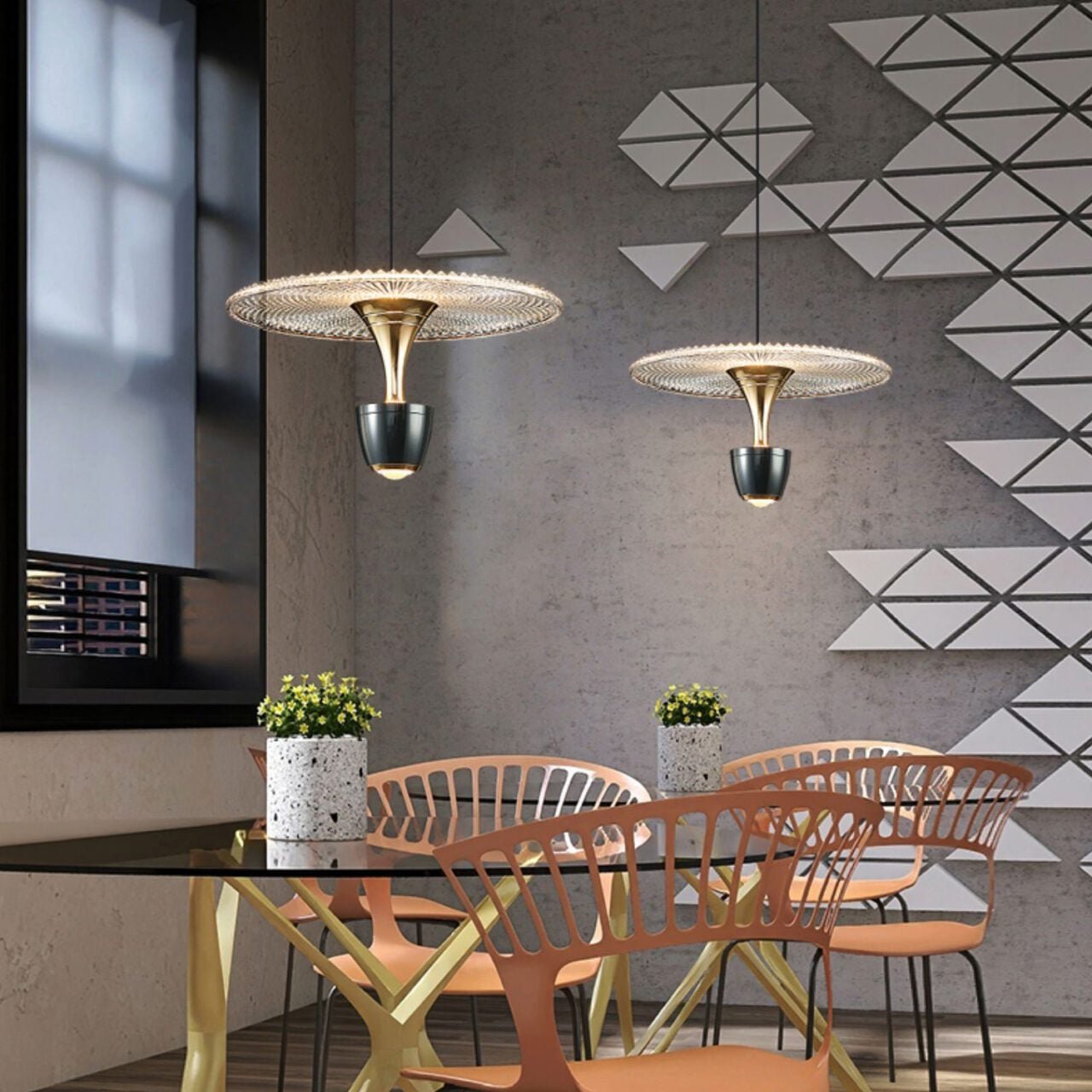 Nowoczesna lampa wisząca LED | Designerska lampa sufitowa do salonu, jadalni i kuchni