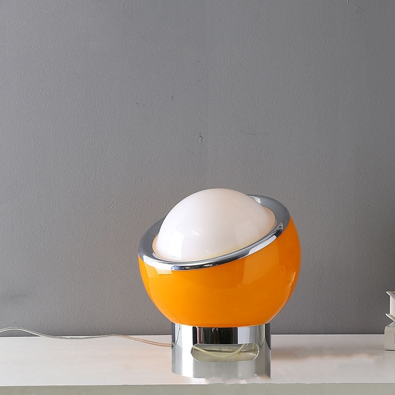 Elegant Opal | Lampa Stołowa Bauhaus z Opalowego Szkła – Designerska Lampka do Salonu i Sypialni