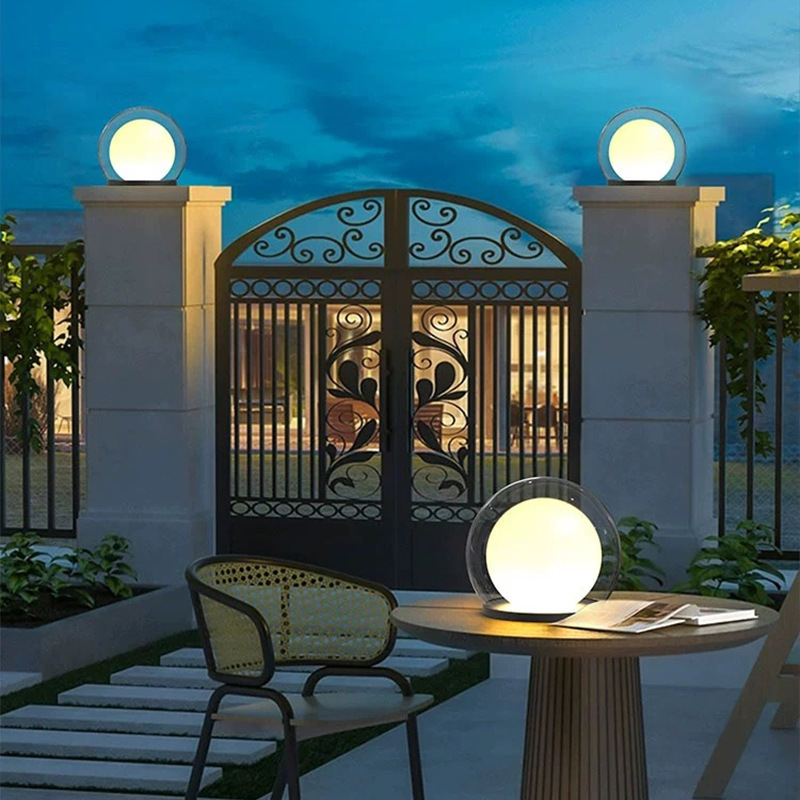Elegancka Lampa Zewnętrzna | Solarna Latarnia Słupkowa Moonlight z Podwójną Warstwą