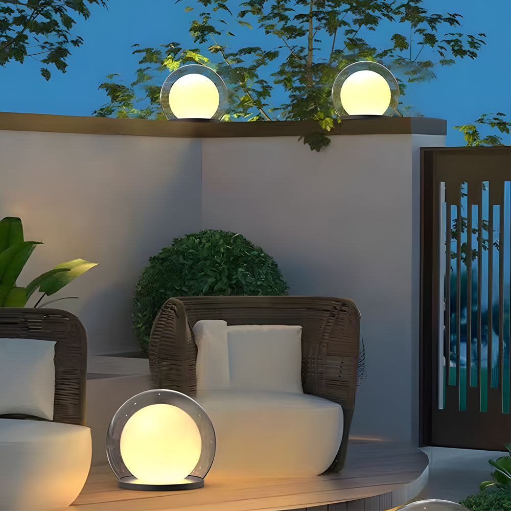 Elegancka Lampa Zewnętrzna | Solarna Latarnia Słupkowa Moonlight z Podwójną Warstwą