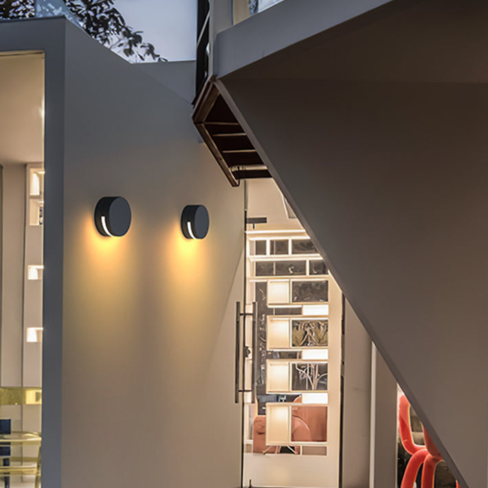 Okrągła szklana lampa zewnętrzna IP65 – zdjęcie 5