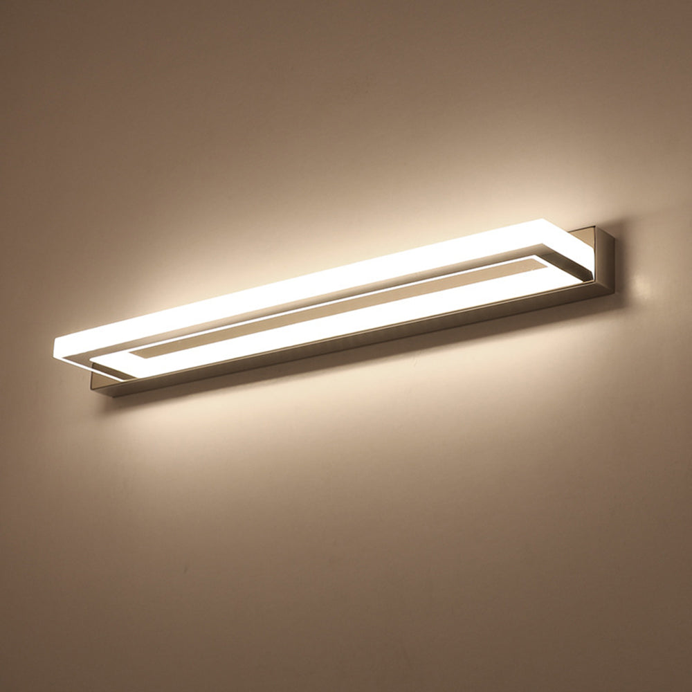 Elegant Rectangular Wall Light | Waterproof Design for Bathrooms & Modern Spaces