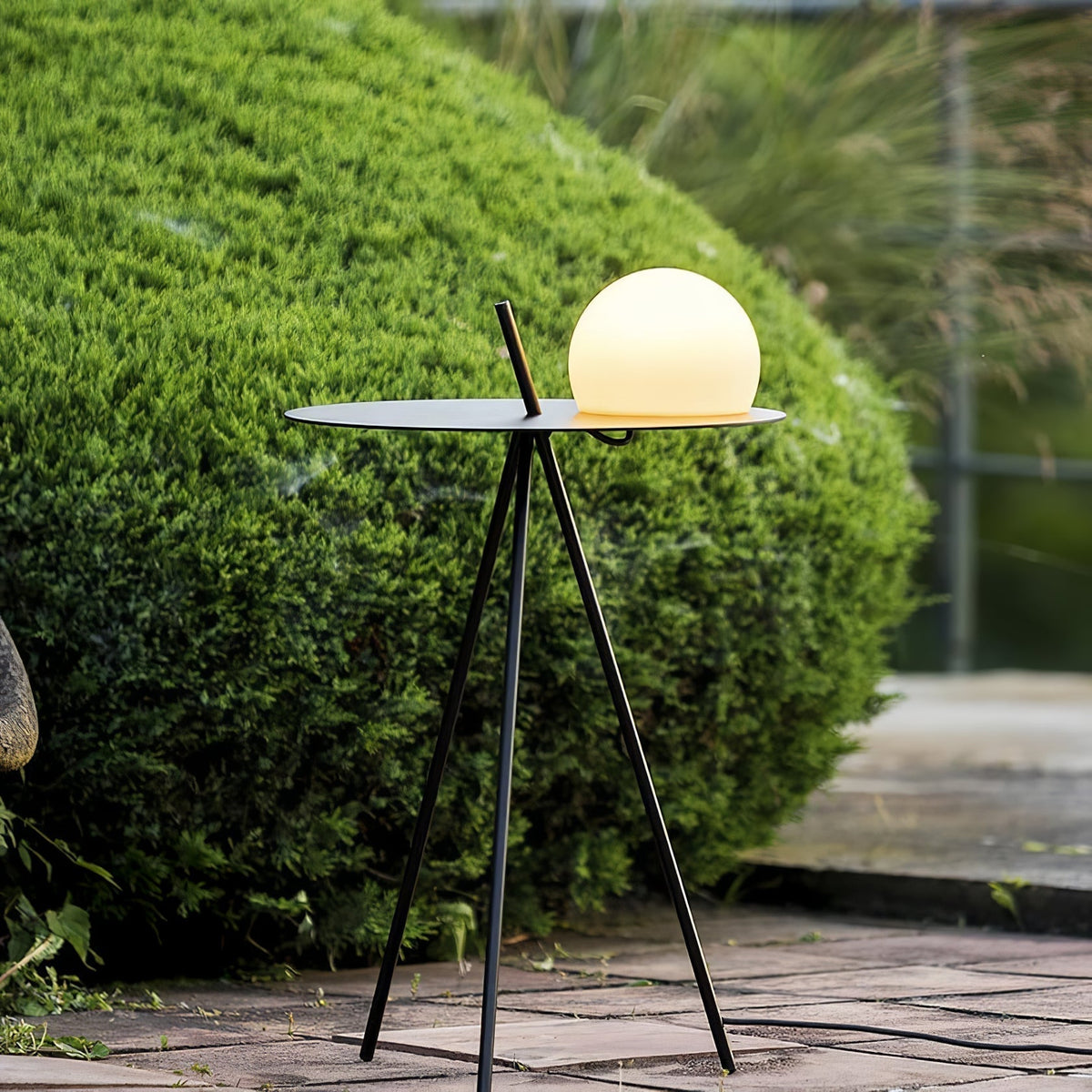 Solarna Lampa Stołowa Kula na Trójnogu