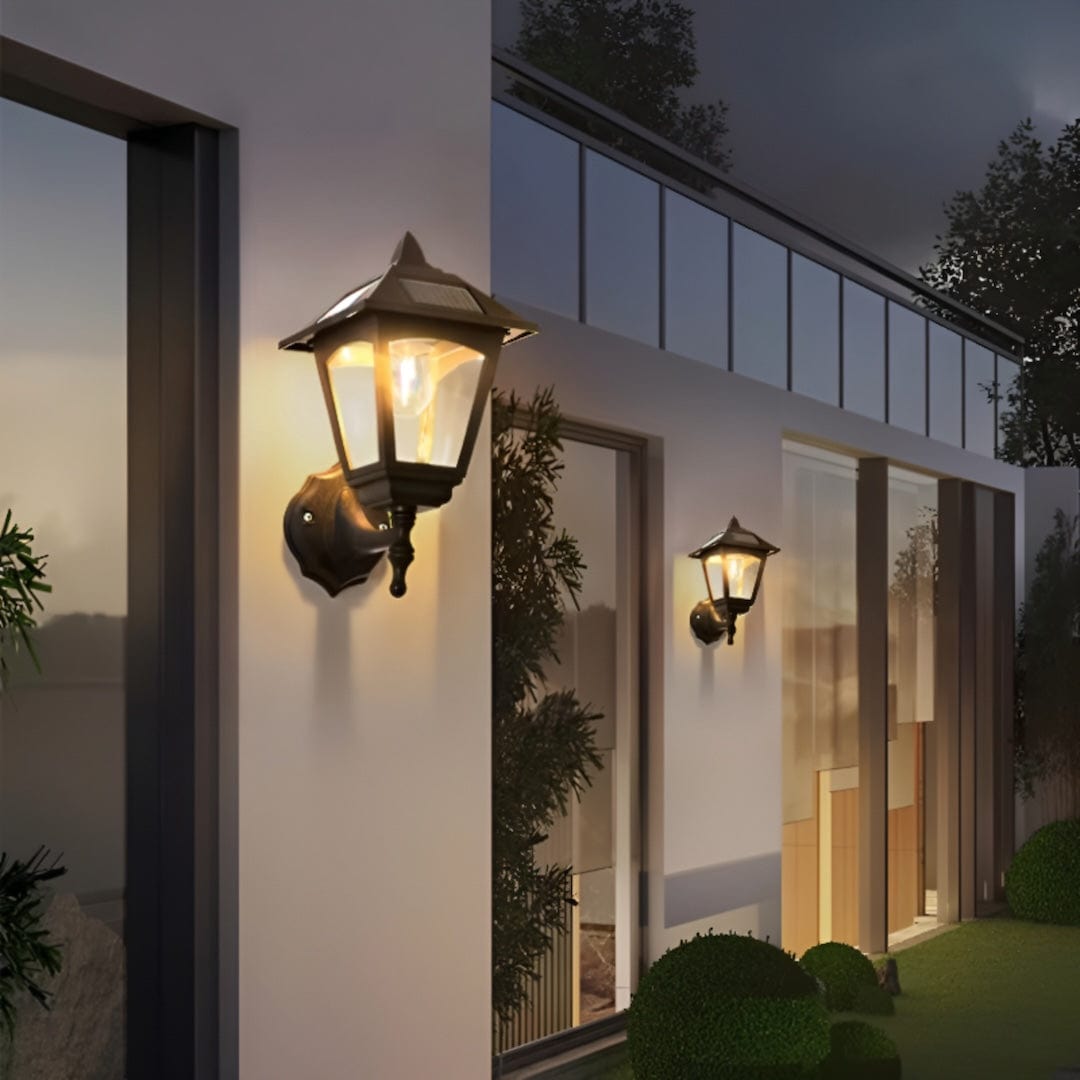 Solarna lampa ścienna zewnętrzna – zdjęcie 1