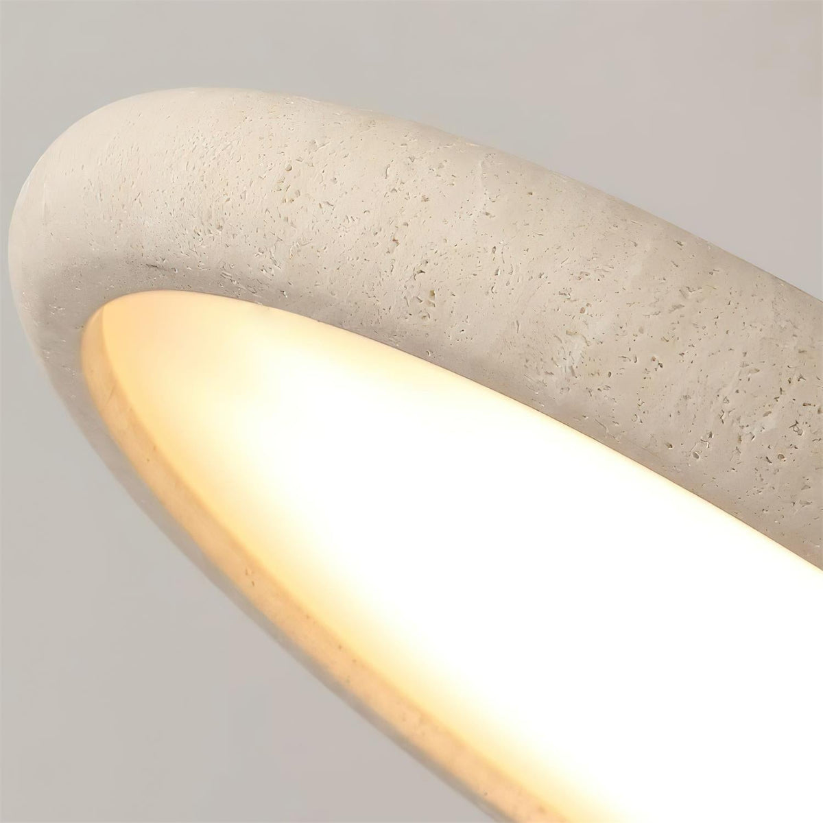 Lampa Sufitowa z Trawertynu, Ø 30/40 cm